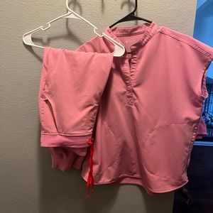 Chalk Pink FIGS Scrub Set